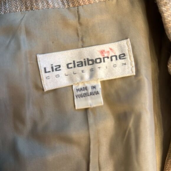 Liz Claiborne VINTAGE blazer with light floral print - Picture 6 of 7